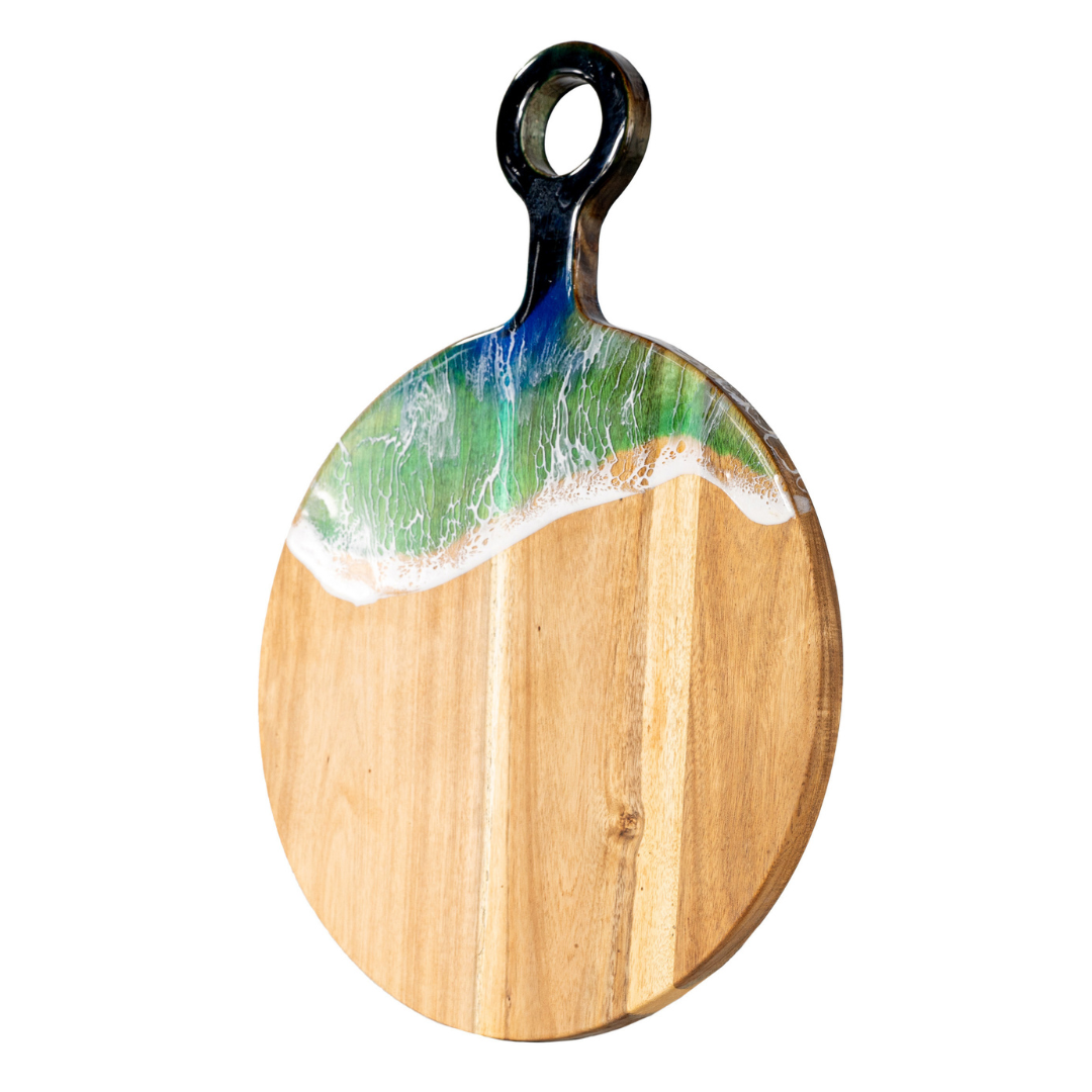 Wooden Charcuterie Board | Round Charcuterie Board | WooDecor