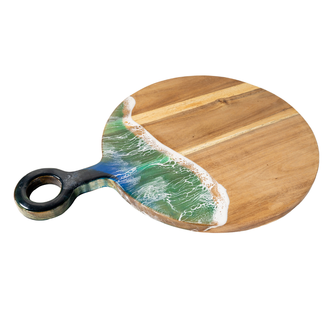 Wooden Charcuterie Board | Round Charcuterie Board | WooDecor