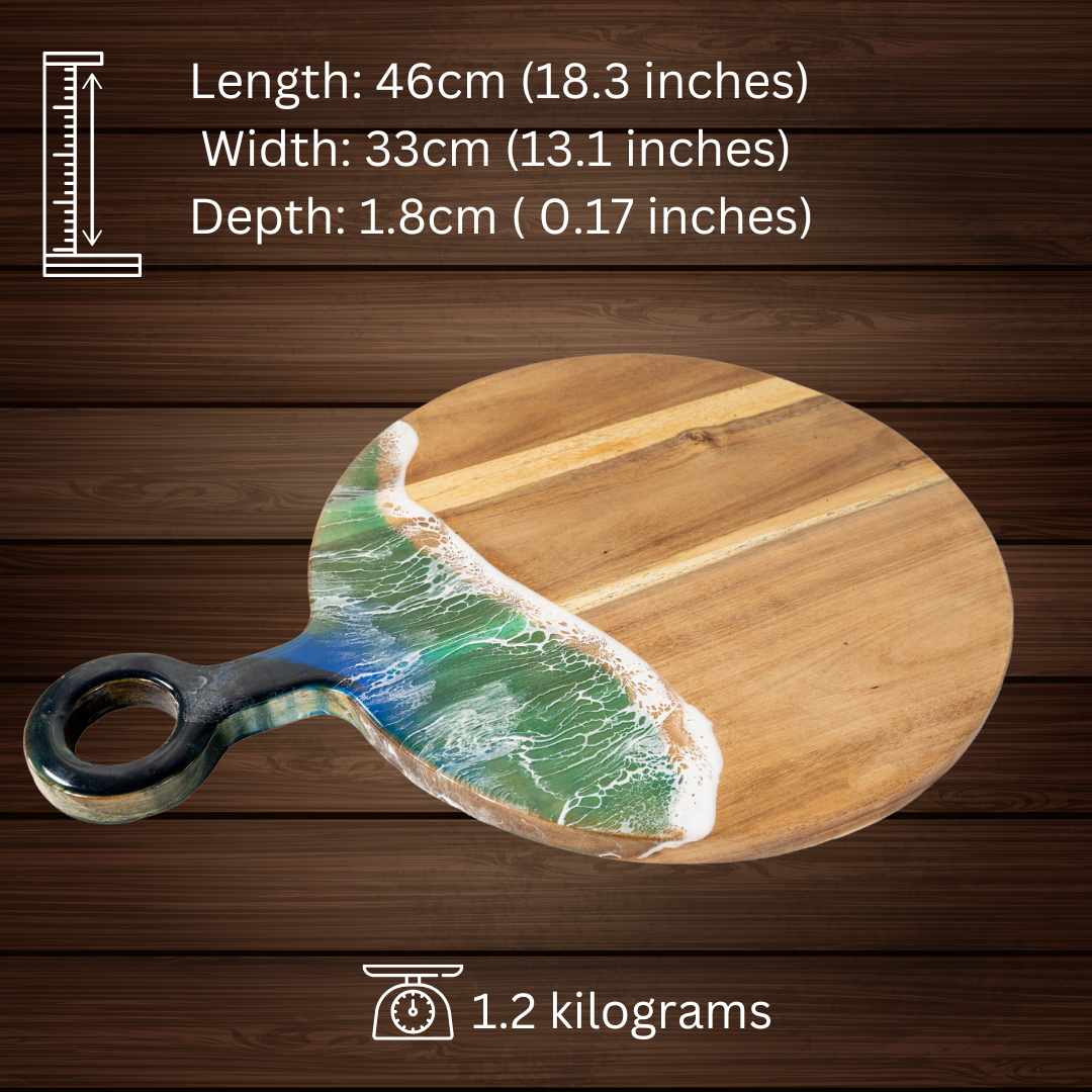Wooden Charcuterie Board | Round Charcuterie Board | WooDecor