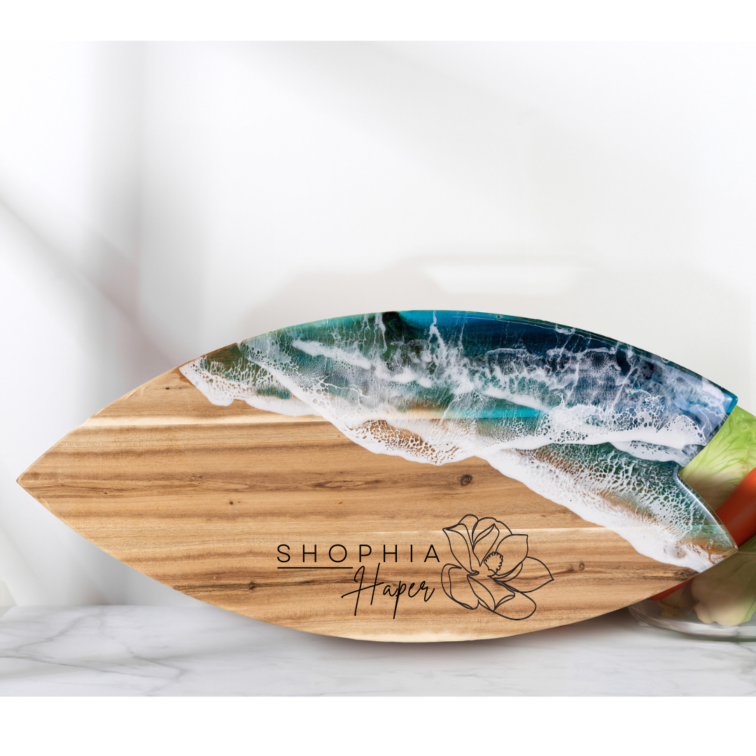 Shark Tail Cutting Board | Custom Cheese Board | WooDecor