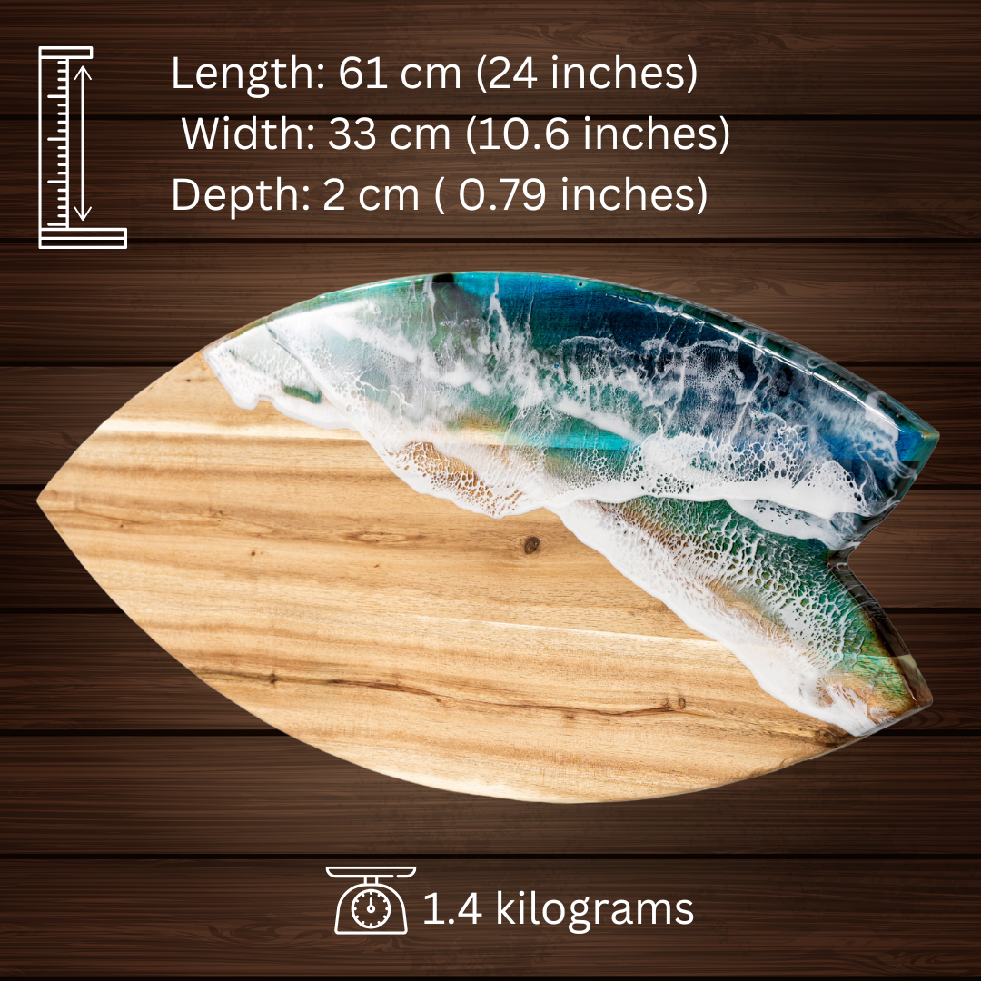 Shark Tail Cutting Board | Custom Cheese Board | WooDecor