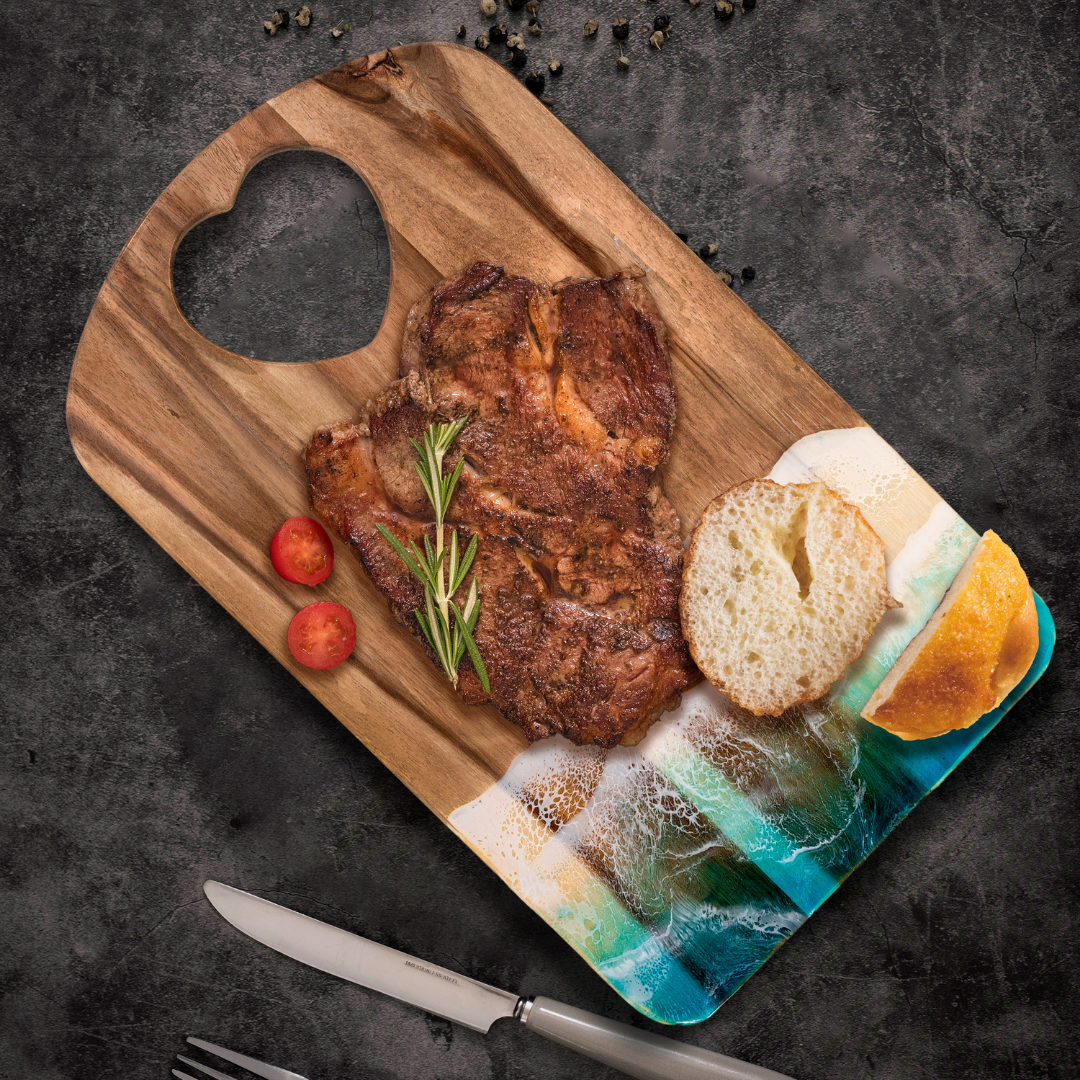 Personalized Charcuterie Board | Epoxy Resin Cutting Board | WooDecor
