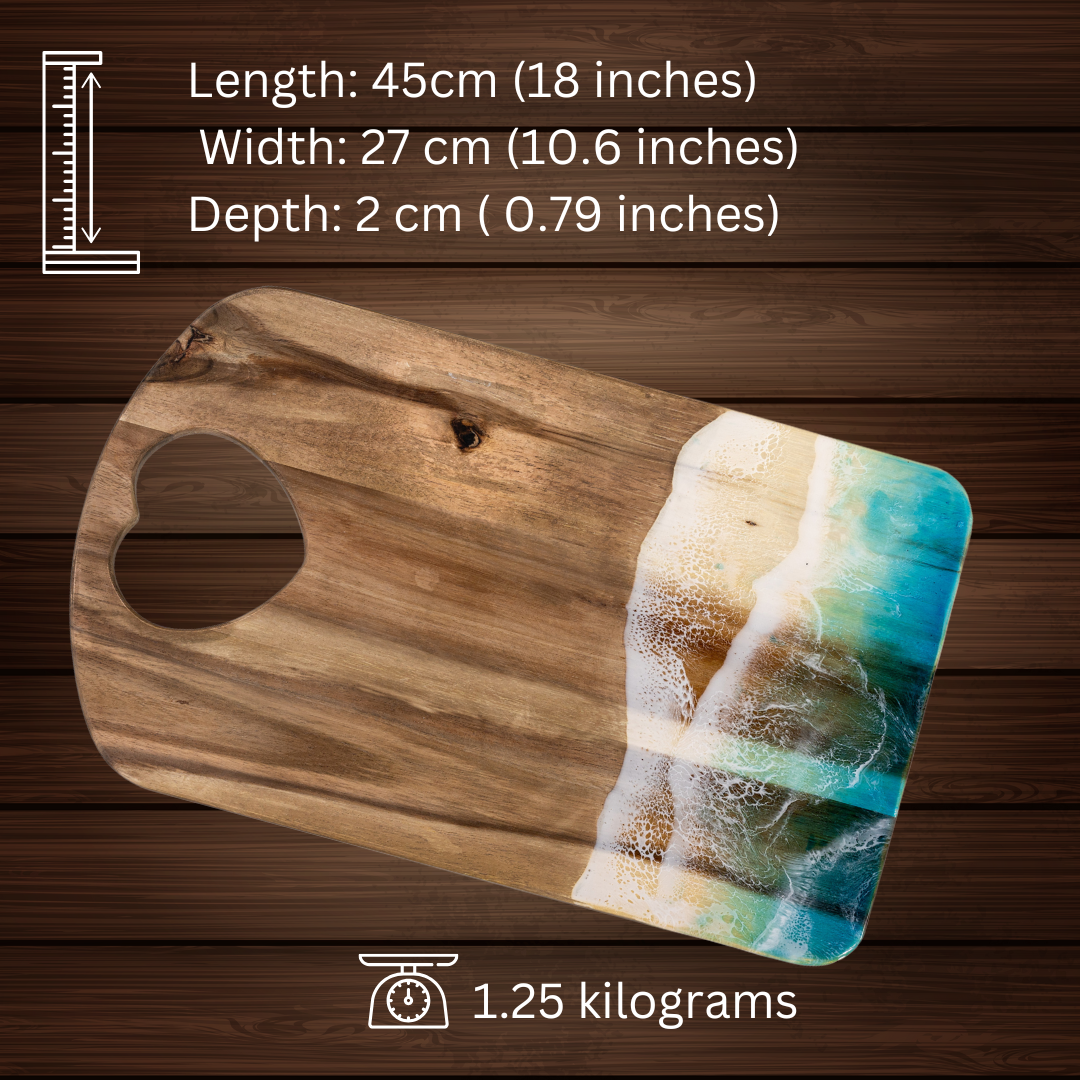 Personalized Charcuterie Board | Epoxy Resin Cutting Board | WooDecor
