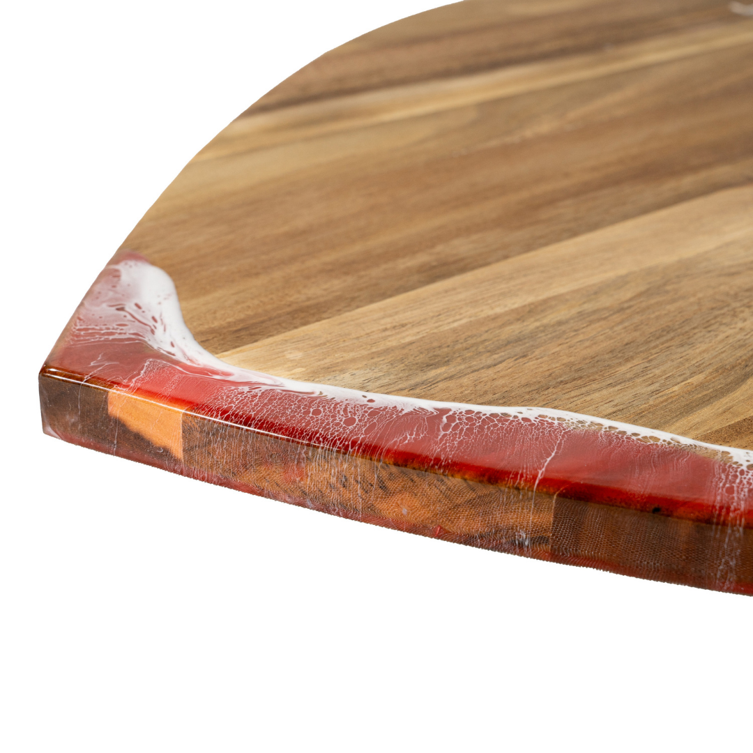 Heart Charcuterie Board | Resin Charcuterie Board | WooDecor