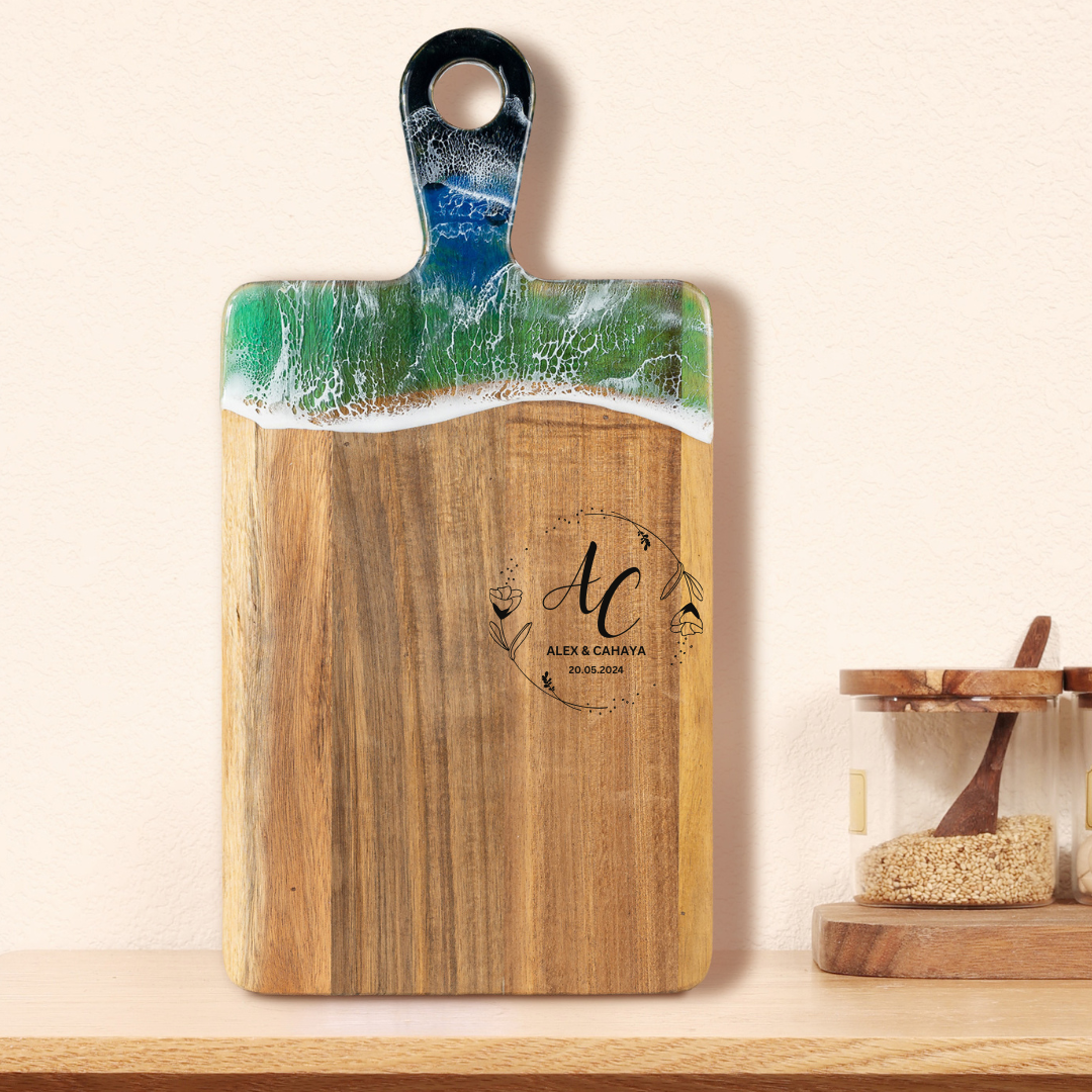Beach Cutting Board | Personalized Serving Board | WooDecor