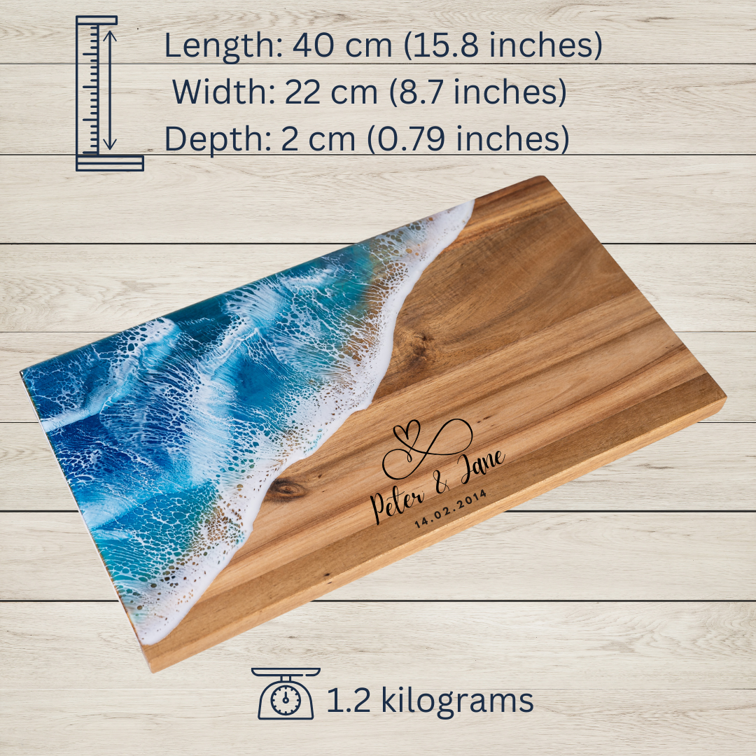 Christmas Charcuterie Board | Rustic Wood Cutting Board | WooDecor