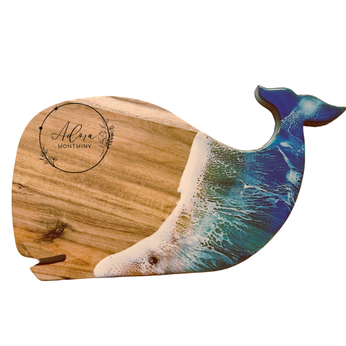 Whale Cutting Board | Wood Cutting Board | WooDecor