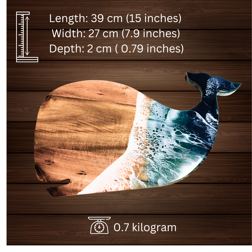 Whale Cutting Board | Wood Cutting Board | WooDecor