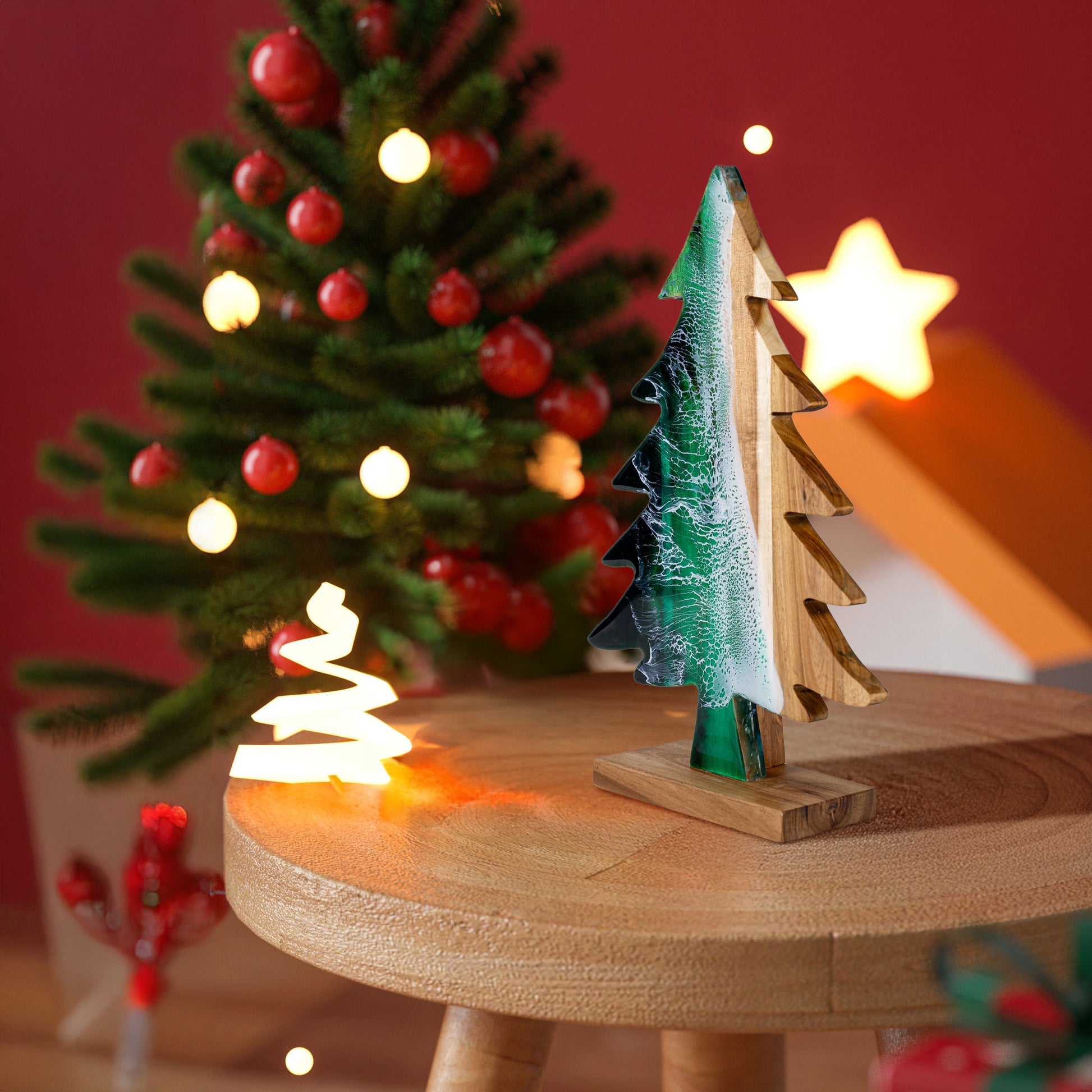Wooden Pine Tree | Mini Christmas Tree | WooDecor