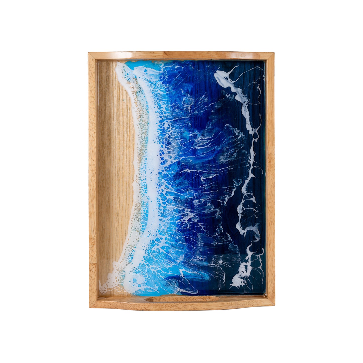 Rectangle Wooden Epoxy Resin Tray, Ideal Gift for Christmas and Special Occasions