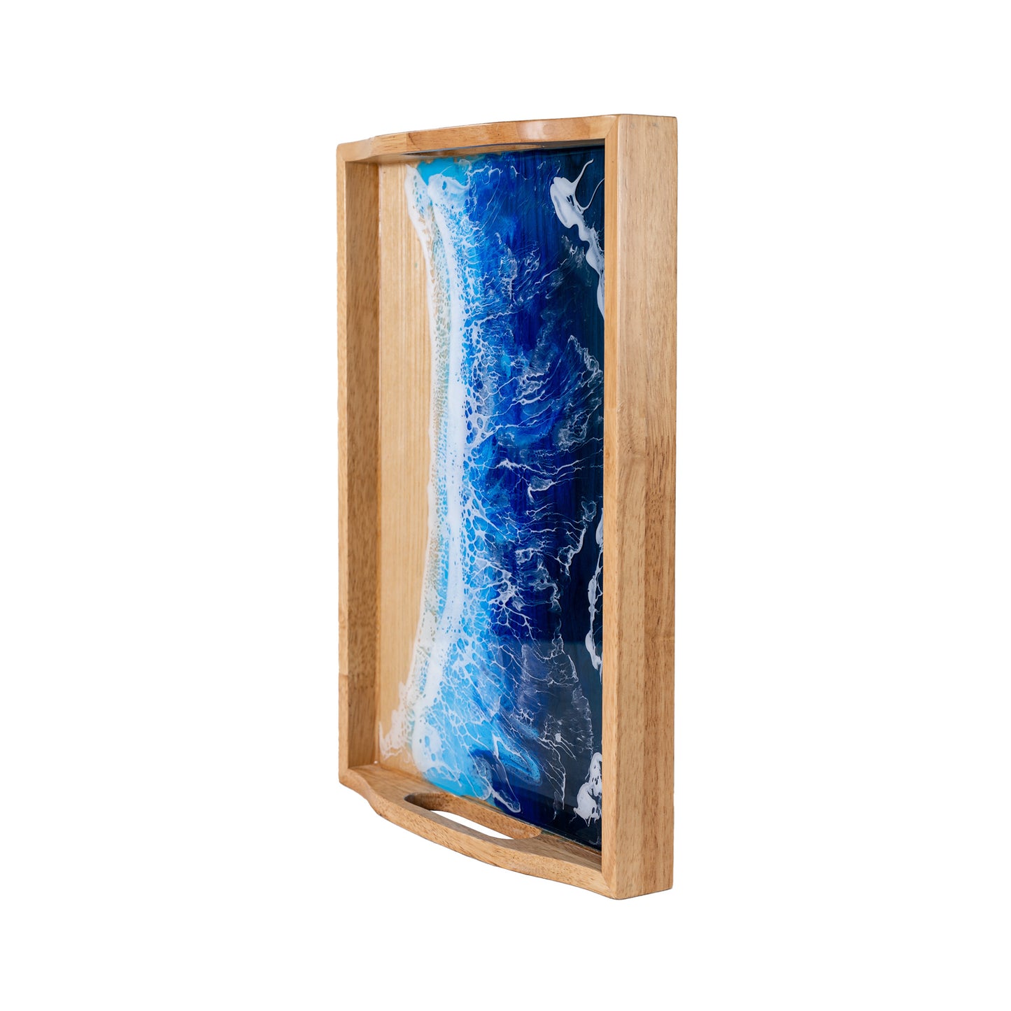 Rectangle Wooden Epoxy Resin Tray, Ideal Gift for Christmas and Special Occasions