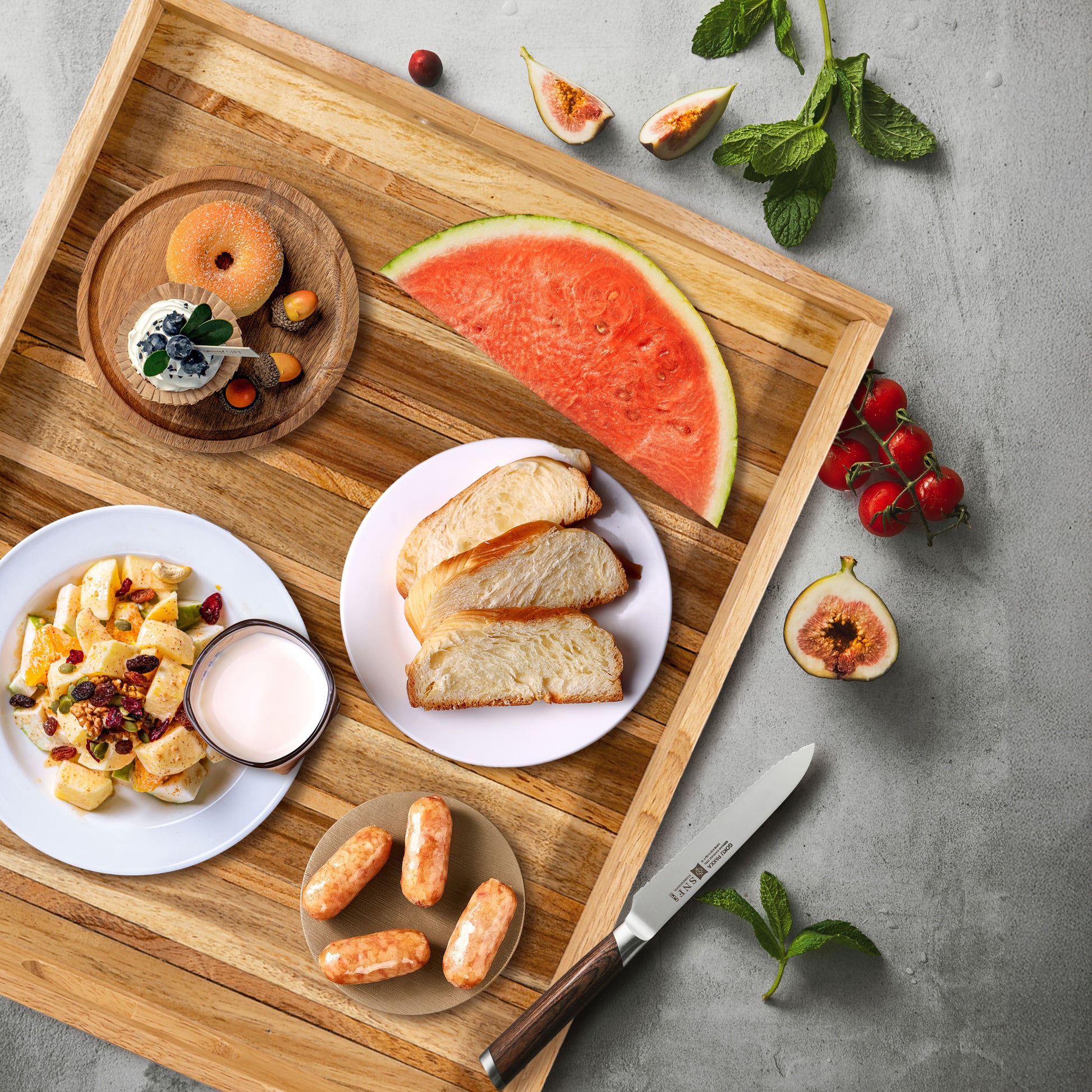 Rectangle Decorative Tray | Wooden Tray Decor | WooDecor