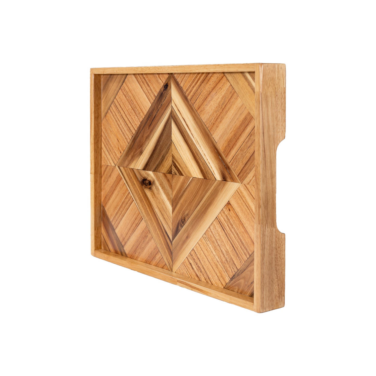 Wooden Serving Tray Artisan Glossy Epoxy Finish, Christmas Gift