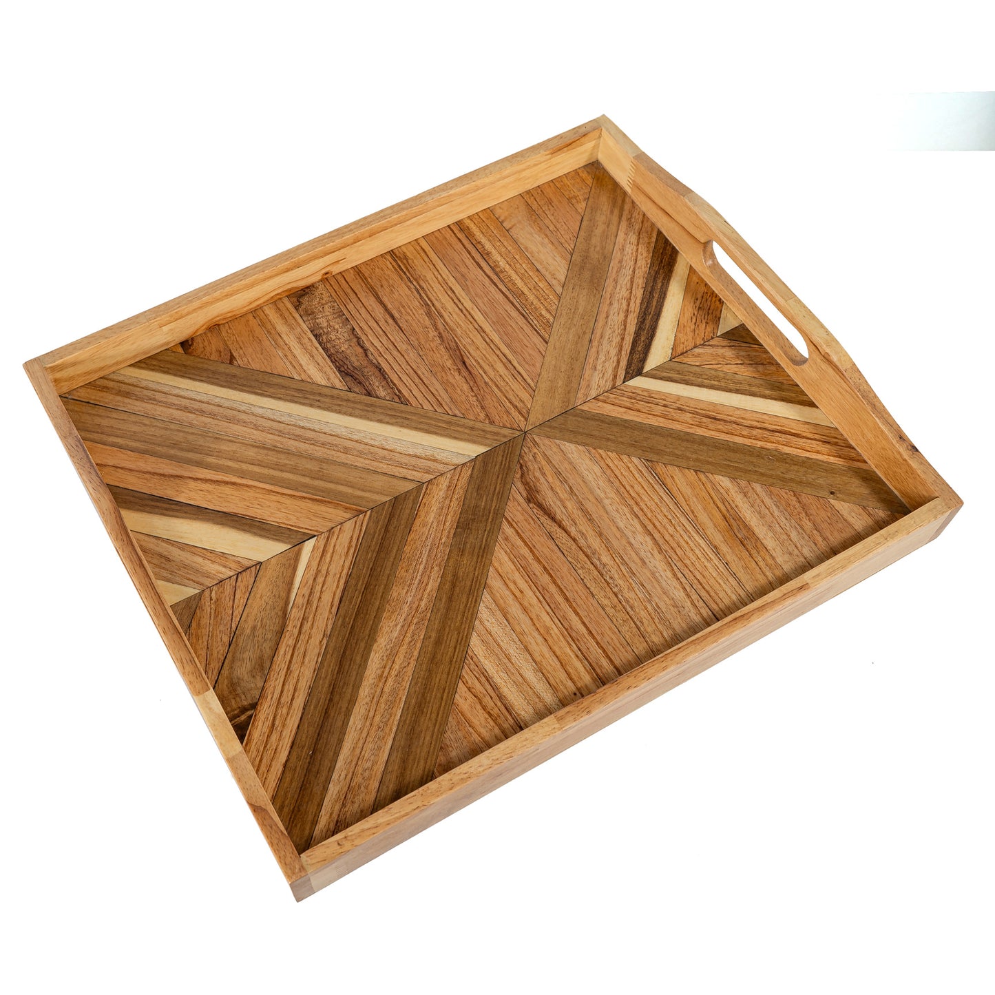 Rectangle Wooden Tray | Solid Wood Tray | WooDecor