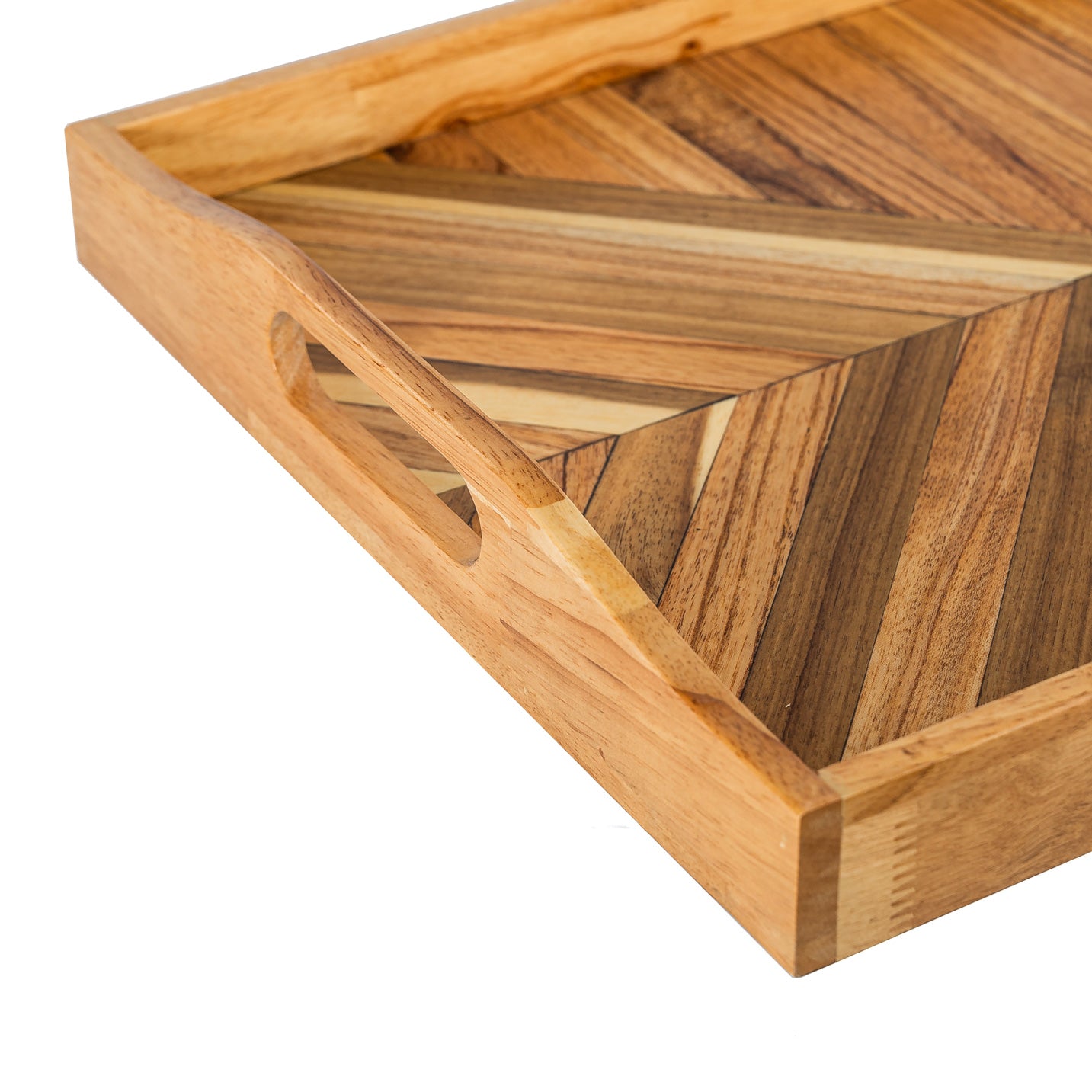 Rectangle Wooden Tray | Solid Wood Tray | WooDecor