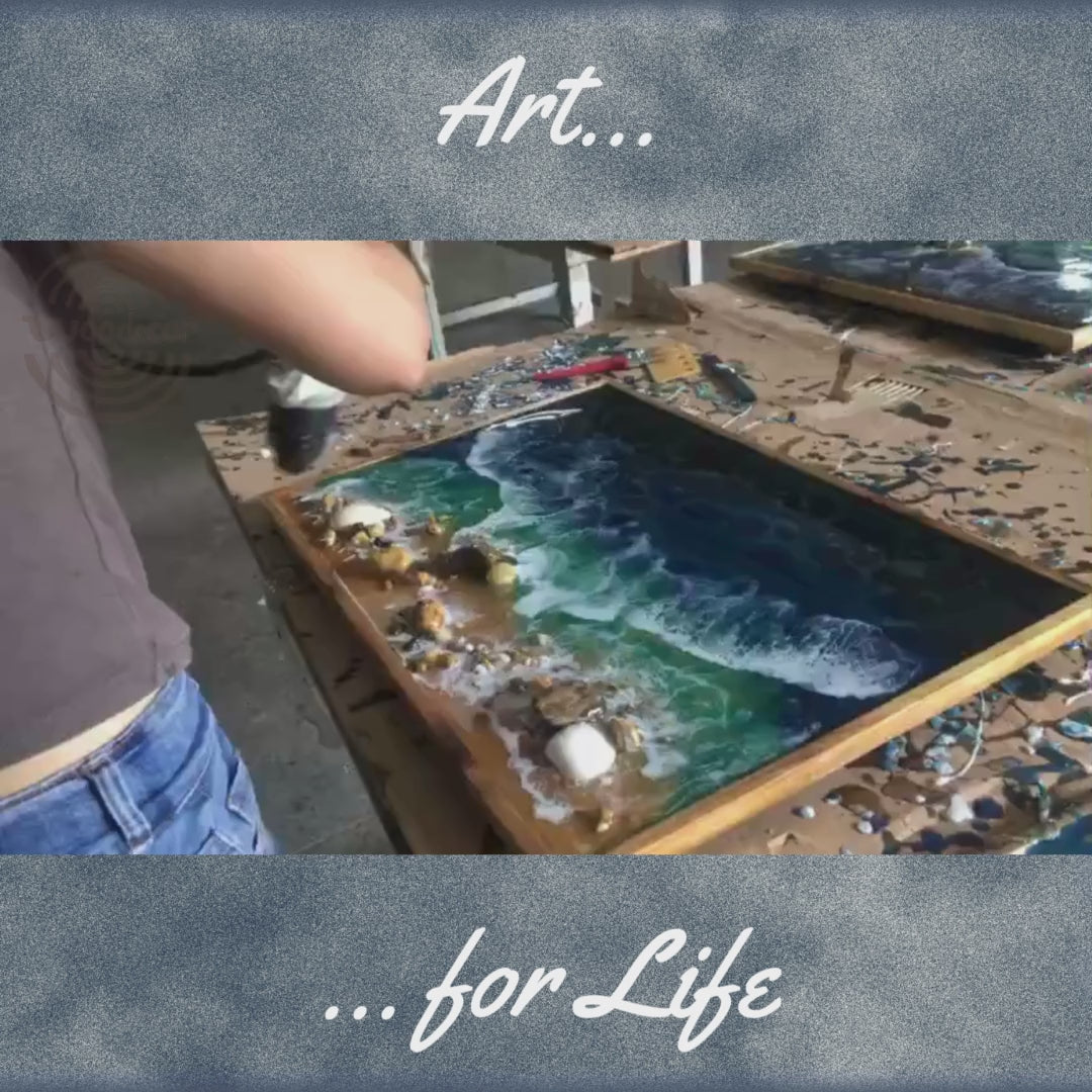 Wood Epoxy Wall Art | Epoxy Wall Art | WooDecor