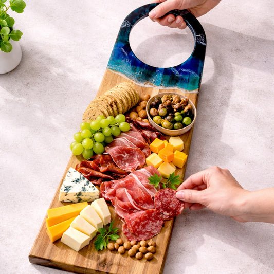 65cm Acacia Wood Cheeseboard - Custom Engraved Charcuterie Board - Wedding & Engagement Gift | WDCTB11