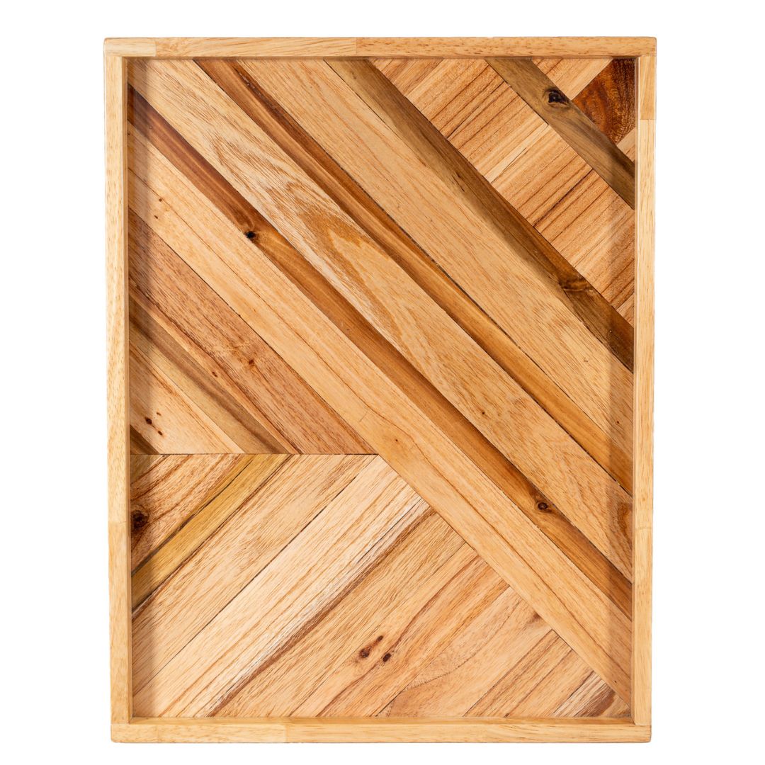 Wooden Serving Tray Stylish Handmade, Rustic Gift for Christmas and Family, Housewarming, Anniversary, Home Decor |  WDTRAY02