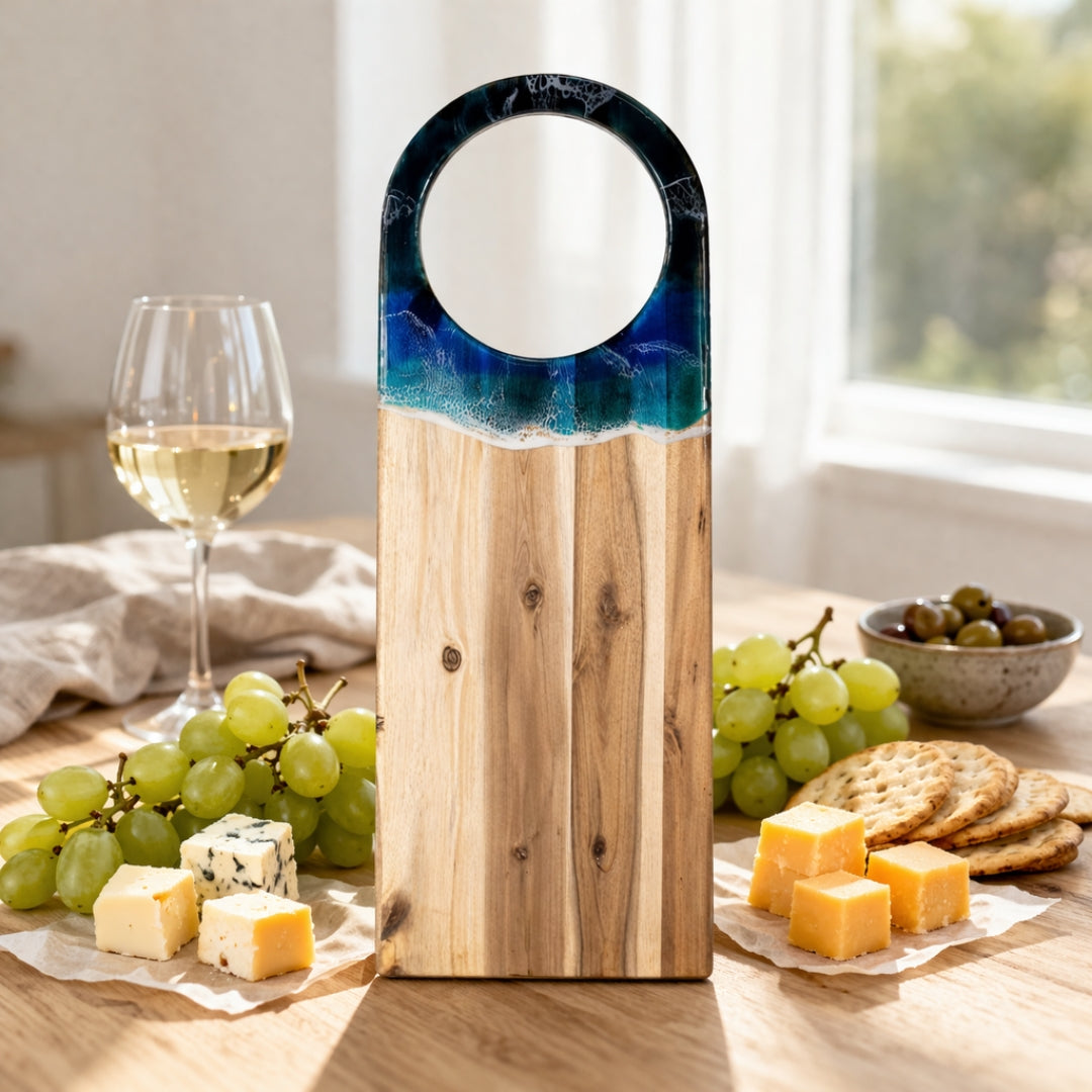 65cm Acacia Wood Cheeseboard - Custom Engraved Charcuterie Board - Wedding & Engagement Gift | WDCTB11