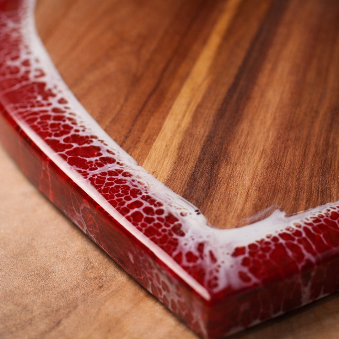 Heart Shaped Cheeseboard | Custom Engraving for Wedding, Engagement, Anniversary Gift for Couple | WDCTBH1