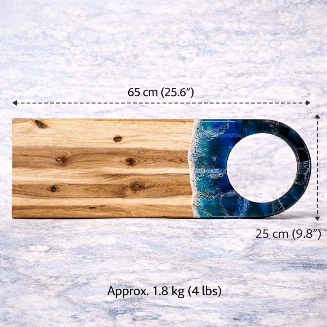 65cm Acacia Wood Cheeseboard - Custom Engraved Charcuterie Board - Wedding & Engagement Gift | WDCTB11